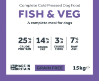 Millie's Paws Fish and Veg Cold Pressed Dog Food